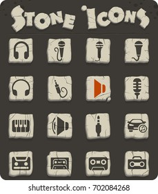 musical web icons for user interface design