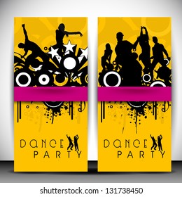Musical website banner set. EPS 10.