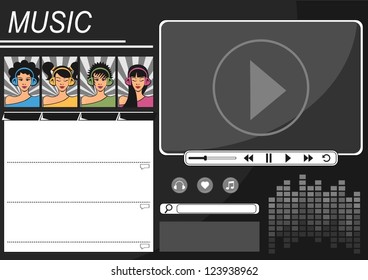 musical website template