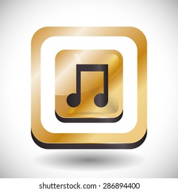 Musicdesign over white background, vector illustration, Editable EPS 10