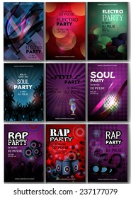 MusicFlyer Template - Vector Illustration, Graphic Design, Editable For Your Design 