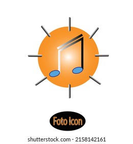 Musici notes icon. Vector illustration eps10