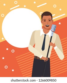 Musician artist cartoon