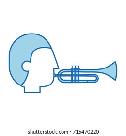 musician character trumpet jazz music festival