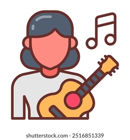 Musician Filled Icons , Vector illustration