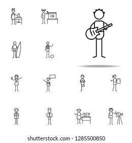 musician icon. hobbie icons universal set for web and mobile