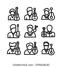 musician icon or logo isolated sign symbol vector illustration - Collection of high quality black style vector icons
