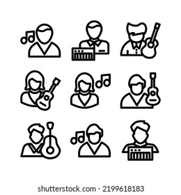 musician icon or logo isolated sign symbol vector illustration - Collection of high quality black style vector icons
