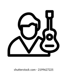 musician icon or logo isolated sign symbol vector illustration - high quality black style vector icons
