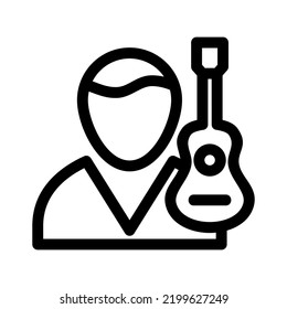 musician icon or logo isolated sign symbol vector illustration - high quality black style vector icons

