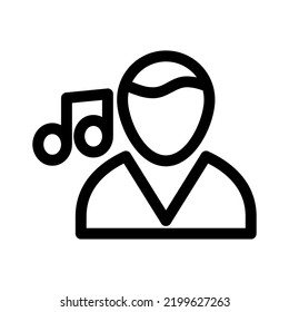 musician icon or logo isolated sign symbol vector illustration - high quality black style vector icons
