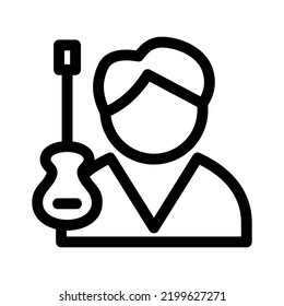 musician icon or logo isolated sign symbol vector illustration - high quality black style vector icons
