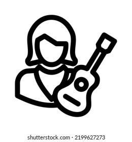 musician icon or logo isolated sign symbol vector illustration - high quality black style vector icons
