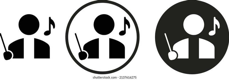 Musician icon . web icon set .vector illustration