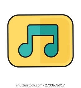 Músico chave com nota para aprender a tocar instrumentos musicais. Iluminação musical na escola de música. Sombras traçadas futuristas e vetor de destaques isolados no fundo branco
