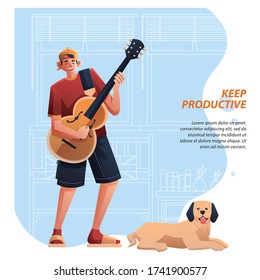 Musician Live Show Productive Form Home