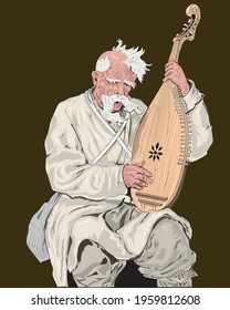 musician old singer man emotional traditional rural