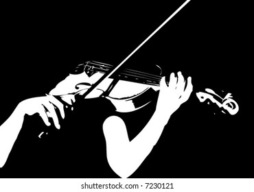 musician playing violin