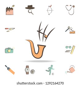 musician tools icon. Detailed set of tools of various profession icons. Premium graphic design. One of the collection icons for websites, web design, mobile app
