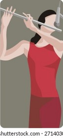 Musician vector illustration series. Musician. Check my portfolio for much more of this series as well as thousands of similar and other great vector items.