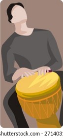 Musician vector illustration series. Musician. Check my portfolio for much more of this series as well as thousands of similar and other great vector items.