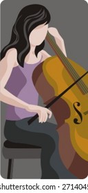 Musician vector illustration series. Musician. Check my portfolio for much more of this series as well as thousands of similar and other great vector items.