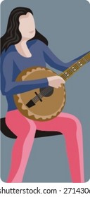 Musician vector illustration series. Musician. Check my portfolio for much more of this series as well as thousands of similar and other great vector items.