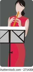 Musician vector illustration series. Musician. Check my portfolio for much more of this series as well as thousands of similar and other great vector items.