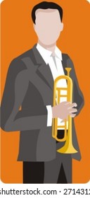 Musician vector illustration series. Musician. Check my portfolio for much more of this series as well as thousands of similar and other great vector items.
