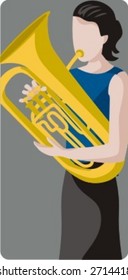 Musician vector illustration series. Musician. Check my portfolio for much more of this series as well as thousands of similar and other great vector items.