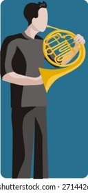 Musician vector illustration series. Musician. Check my portfolio for much more of this series as well as thousands of similar and other great vector items.