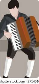 Musician vector illustration series. Musician. Check my portfolio for much more of this series as well as thousands of similar and other great vector items.