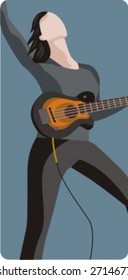 Musician vector illustration series. Musician. Check my portfolio for much more of this series as well as thousands of similar and other great vector items.