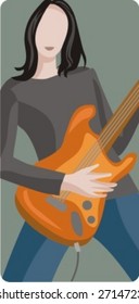 Musician vector illustration series. Musician. Check my portfolio for much more of this series as well as thousands of similar and other great vector items.