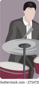 Musician vector illustration series. Musician. Check my portfolio for much more of this series as well as thousands of similar and other great vector items.