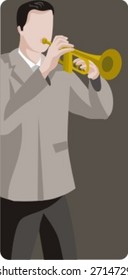Musician vector illustration series. Musician. Check my portfolio for much more of this series as well as thousands of similar and other great vector items.
