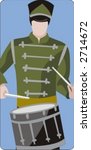 Musician vector illustration series. Military drummer. Check my portfolio for much more of this series as well as thousands of similar and other great vector items.