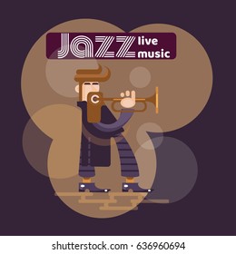 Musicians and Musical Instruments. Flat Vector Illustration