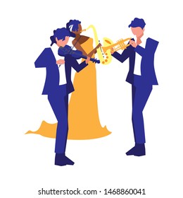 musicians people playing instrument orchestra
