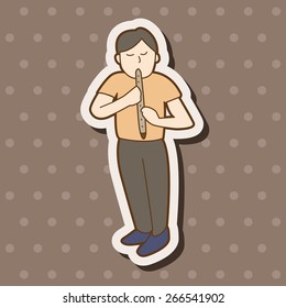 Musicians theme elements vector,eps