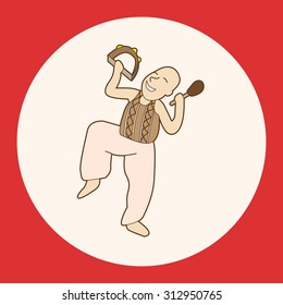 Musicians theme elements vector,eps