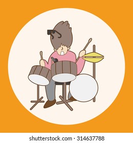 Musicians theme elements vector,eps