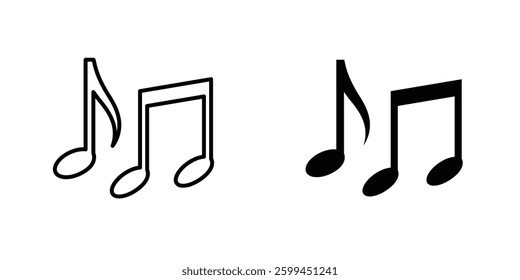 musicicons for ui. vector illustration