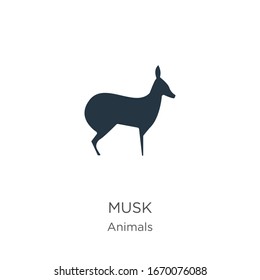 Musk icon vector. Trendy flat musk icon from animals collection isolated on white background. Vector illustration can be used for web and mobile graphic design, logo, eps10