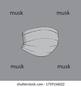 A musk vector by illustrator 