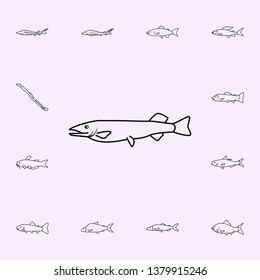 muskellunge icon. Fish icons universal set for web and mobile