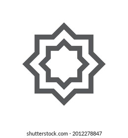 Muslim abstract Symbol, Islamic vector illustration