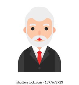 Muslim avatar vector illustration, Muslim people flat icon