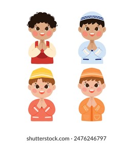 Muslim Boy Character for Invitation