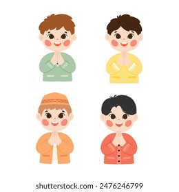 Muslim Boy Character for Invitation